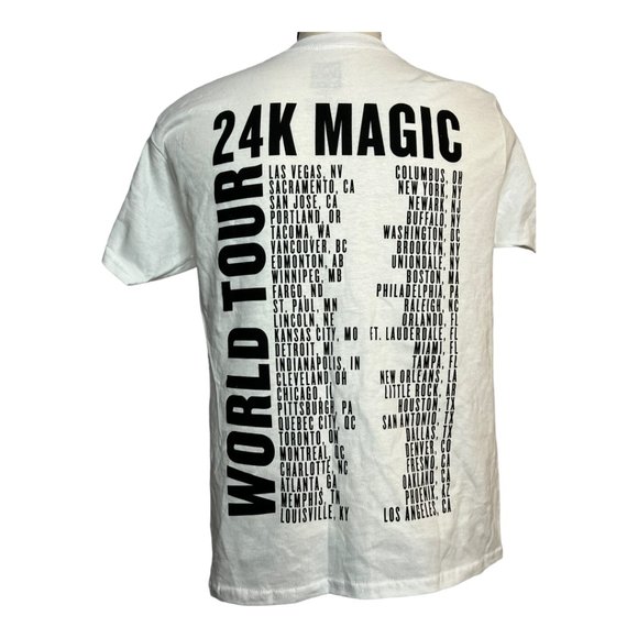 Bruno Mars 24k Magic World Tour Official Concert T-shirt - Unisex - Picture 3 of 5